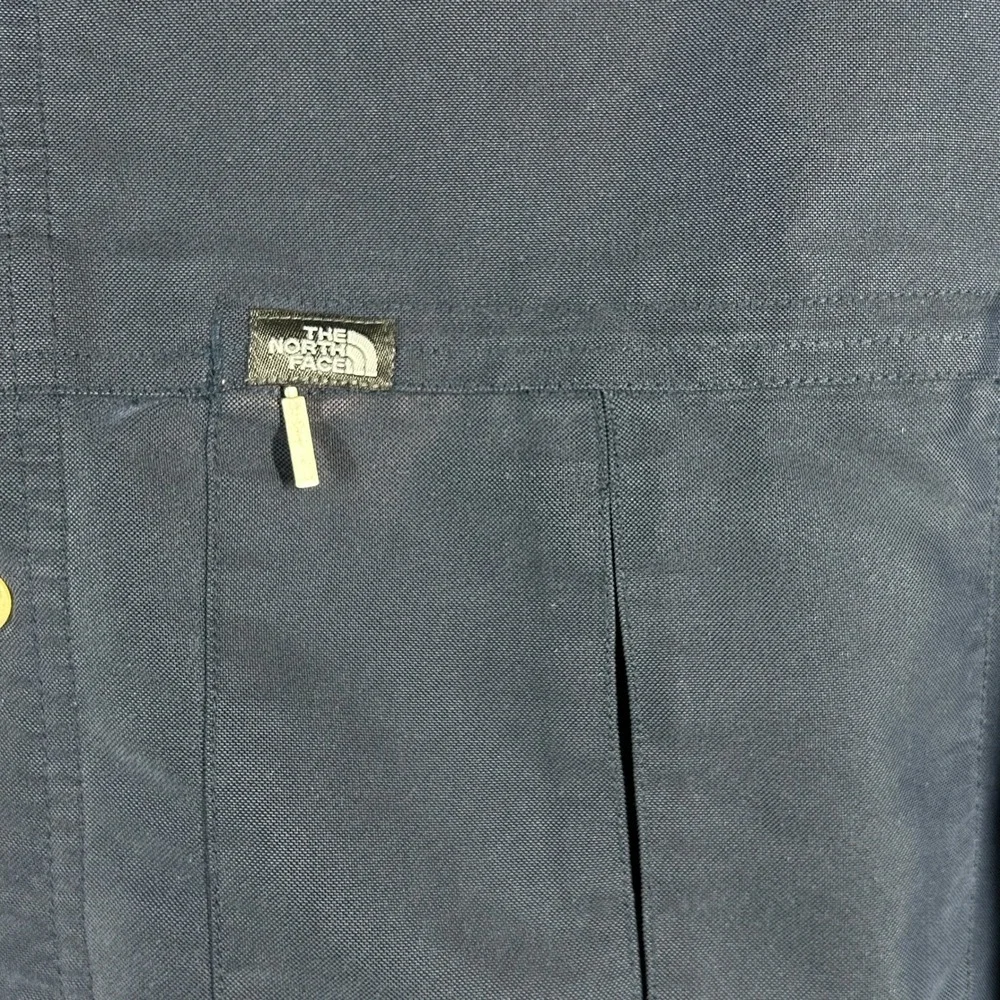 The North Face Mens Navy Blue Modal Blend Outdoor Shirt A412 Large Long Sleeve